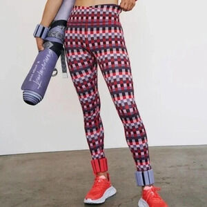 NWOT Free People FP Movement Ashford Lose Control Leggings Size XS Plaid